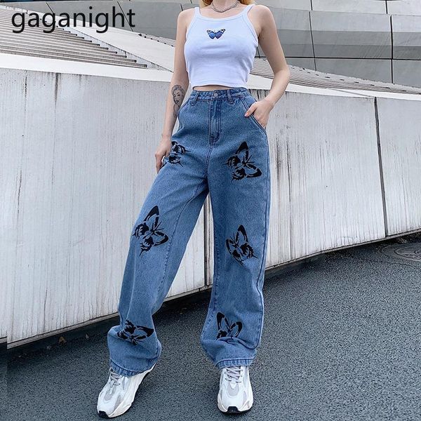 women's jeans gaganight harajuku women butterfly print fashion girls streetwear denim straight pants high waist loose wide leg pant, Blue
women's jeans gaganight harajuku women butterfly print fashion girls streetwear denim straight pants high waist loose wide leg pant, Blue