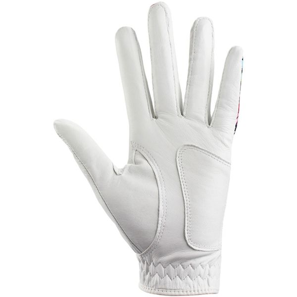 pack 1 pair golf gloves women left and right hand genuine leather lycra non-slip colorful fabric breathable soft sports glovesg, Blue;gray
pack 1 pair golf gloves women left and right hand genuine leather lycra non-slip colorful fabric breathable soft sports glovesg, Blue;gray