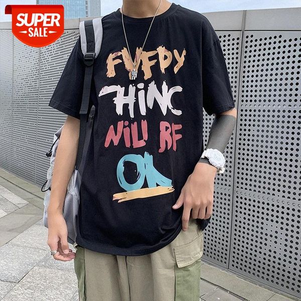hong kong style graffiti printed short-sleeved t-shirt boys loose hip-hop social students five-point sleeve #y48q, White;black
hong kong style graffiti printed short-sleeved t-shirt boys loose hip-hop social students five-point sleeve #y48q, White;black