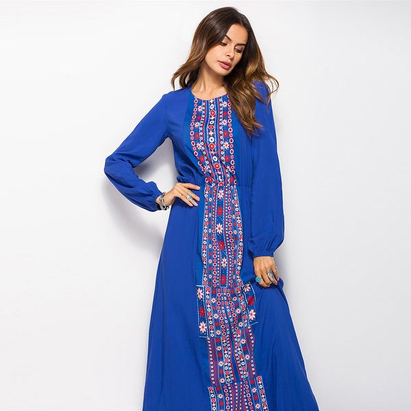 blue bohemian embroidered o-neck long sleeve summer dress tunic women clothing elegant streetwear maxi dress vestidos a514 210416, White;black
blue bohemian embroidered o-neck long sleeve summer dress tunic women clothing elegant streetwear maxi dress vestidos a514 210416, White;black