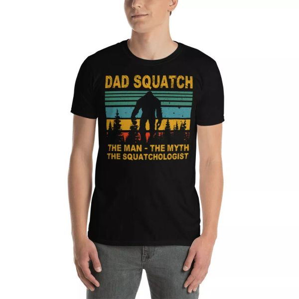 vintage retro dad squatch the man myth squatchologist funny father day t-shirt, White;black
vintage retro dad squatch the man myth squatchologist funny father day t-shirt, White;black