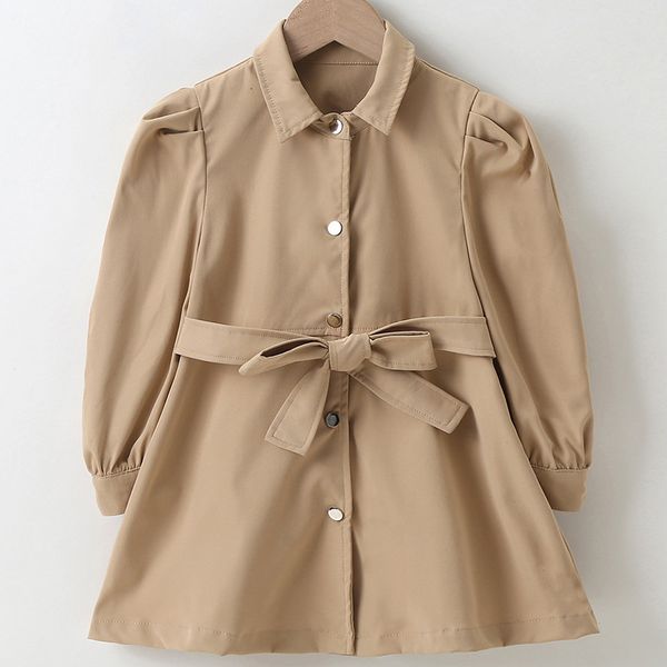 women's belt detachable western style hoodless single breasted lapel girl's medium long coat, White
women's belt detachable western style hoodless single breasted lapel girl's medium long coat, White