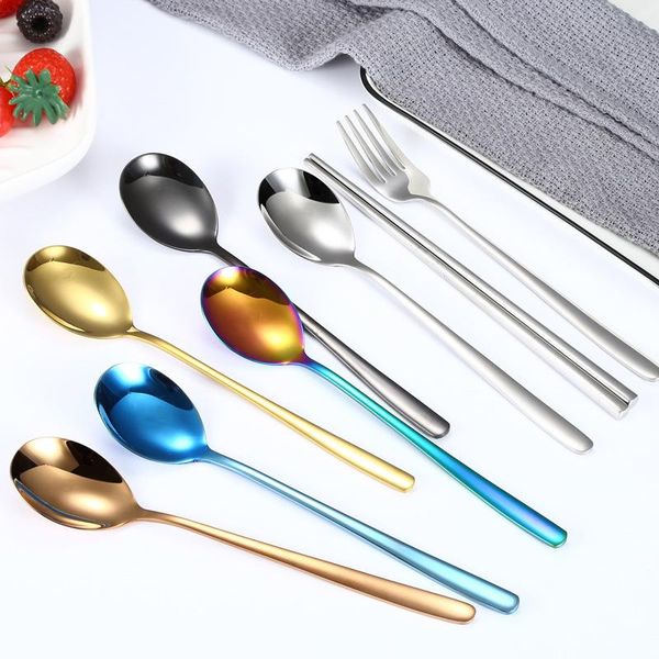 dinnerware sets spoon fork chopsticks sus304 korean student office cutlery dinning table set
dinnerware sets spoon fork chopsticks sus304 korean student office cutlery dinning table set