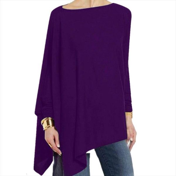 8 color casual irregular hem womens shirt oversized o neck bat long sleeve solid autumn lady street loose white 
8 color casual irregular hem womens shirt oversized o neck bat long sleeve solid autumn lady street loose white