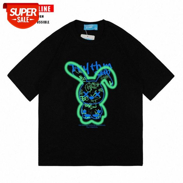 streetwear men american cartoon fluorescent graffiti tide brand short-sleeved t-shirt and women loose couple korean hip-hop #en9g, White;black
streetwear men american cartoon fluorescent graffiti tide brand short-sleeved t-shirt and women loose couple korean hip-hop #en9g, White;black