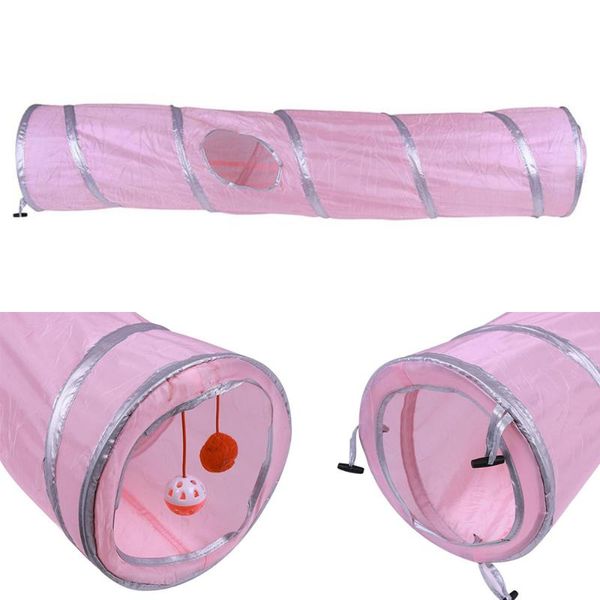 collapsible cat tunnel foldable kitten tubes portable toys for kittens puppies rabbits and other small pets (pink, random pe
collapsible cat tunnel foldable kitten tubes portable toys for kittens puppies rabbits and other small pets (pink, random pe