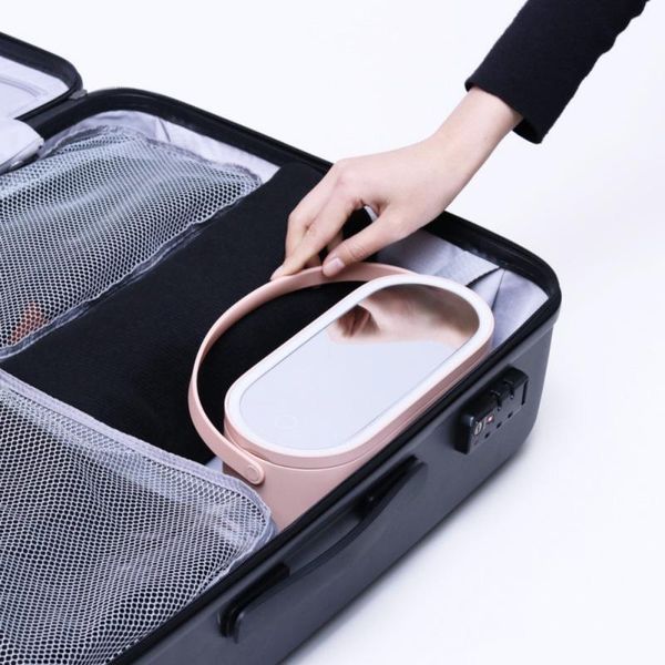 travel makeup case portable cosmetic organizer storage box with led lighted minimalism mirror cover carrying cases boxes & bins
travel makeup case portable cosmetic organizer storage box with led lighted minimalism mirror cover carrying cases boxes & bins