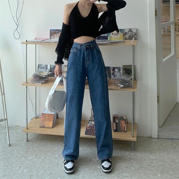 women's jeans 4069 women 2021 high-waist thin student wide-leg pants straight-leg, Blue
women's jeans 4069 women 2021 high-waist thin student wide-leg pants straight-leg, Blue