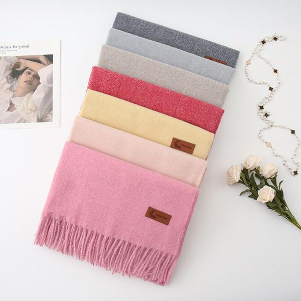 scarves 2021 pure cashmere women winter scarf thick neck warm lady shawls headband hijab wraps blanket pashmina female echarpe, Blue;gray
scarves 2021 pure cashmere women winter scarf thick neck warm lady shawls headband hijab wraps blanket pashmina female echarpe, Blue;gray