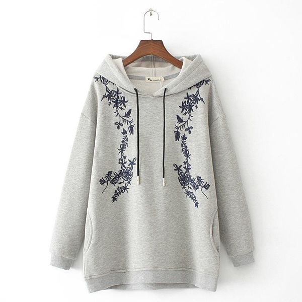 women's hoodies & sweatshirts plus size xl-4xl grey black embroidery vintage casual thick hooded a-line outerwear
women's hoodies & sweatshirts plus size xl-4xl grey black embroidery vintage casual thick hooded a-line outerwear