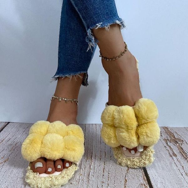 women slippers open toe flat sandals furry ladies shoes casual female slides flip flops zapatos mujer large size, Black
women slippers open toe flat sandals furry ladies shoes casual female slides flip flops zapatos mujer large size, Black