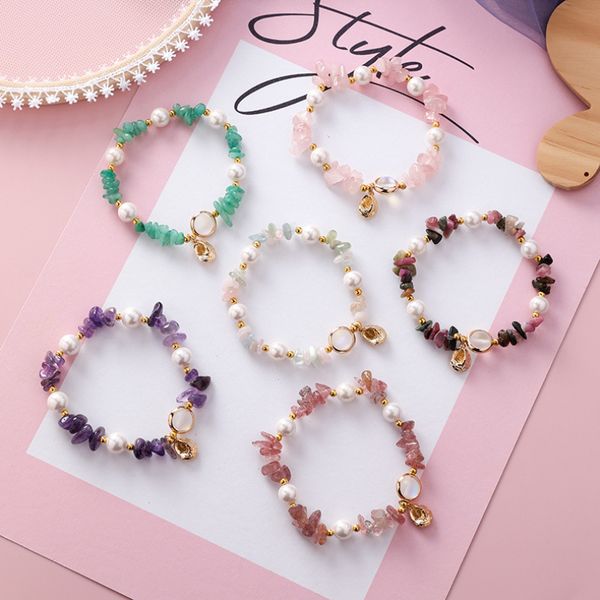 luxury design colorful natural stone pearl strands bracelet for holiday birthday gift, Black
luxury design colorful natural stone pearl strands bracelet for holiday birthday gift, Black