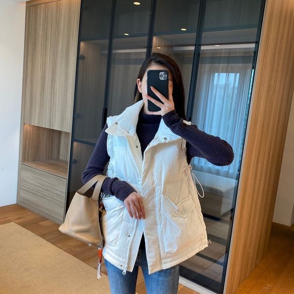 vests fashionable stand collar white duck down female down et vt autumn winter et 071512, Black;white
vests fashionable stand collar white duck down female down et vt autumn winter et 071512, Black;white