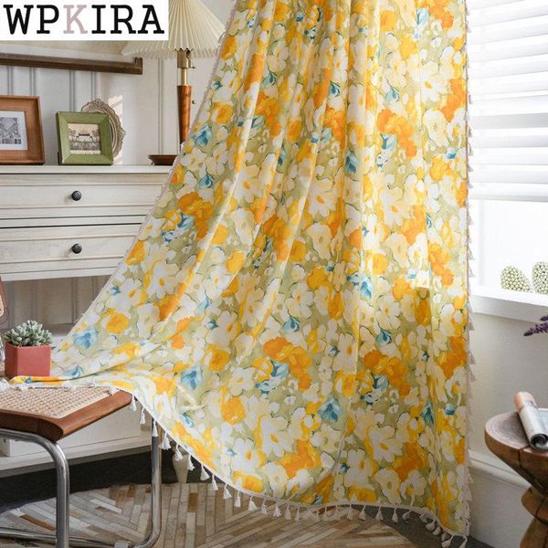 curtain & drapes pastoral yellow floral fringed for living room printed drape kitchen bay window partition porch blinds s136#d
curtain & drapes pastoral yellow floral fringed for living room printed drape kitchen bay window partition porch blinds s136#d