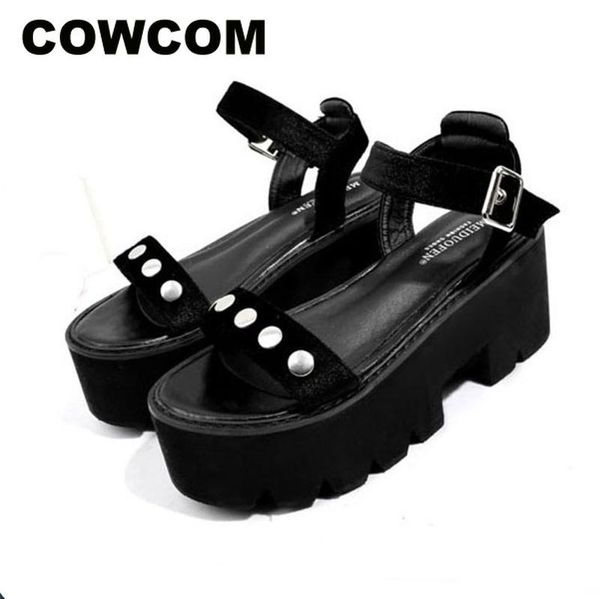 european magazine catwalk willow nail cake thick bottom one word with slope heel high sandals -l3800-3, Black
european magazine catwalk willow nail cake thick bottom one word with slope heel high sandals -l3800-3, Black