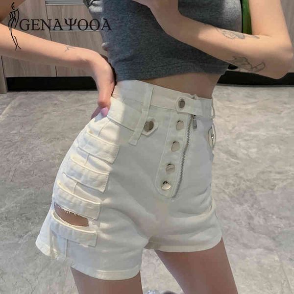 genayooa for slim elastic denim women high waist black ripped jean shorts with button korean 210417, White;black
genayooa for slim elastic denim women high waist black ripped jean shorts with button korean 210417, White;black