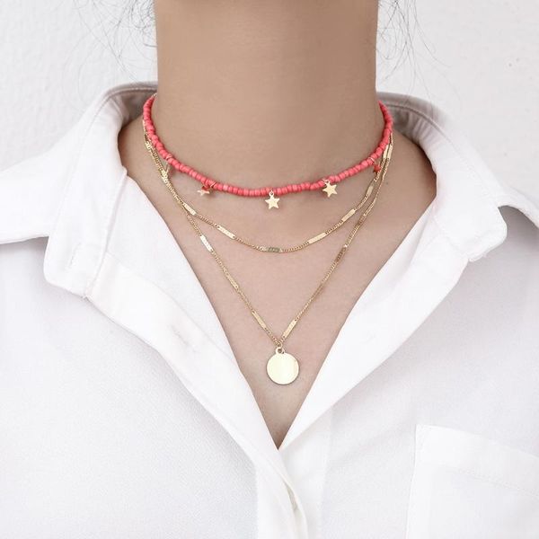 pendant necklaces mosaic star necklace color geometric circle girlfriends party gift moroccan jewelry initial charm, Silver
pendant necklaces mosaic star necklace color geometric circle girlfriends party gift moroccan jewelry initial charm, Silver