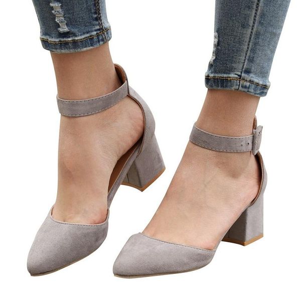 dress shoes women pumps high heels pointed toe office ladies fashion buckle strap block sandals big size zapatos mujer, Black
dress shoes women pumps high heels pointed toe office ladies fashion buckle strap block sandals big size zapatos mujer, Black