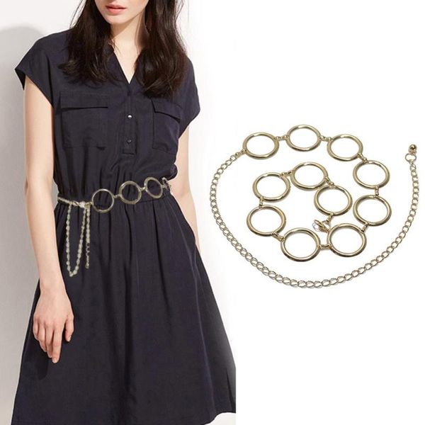 belts women adjustable metal circle thin skinny chain waist belt dress waistband decor, Black;brown
belts women adjustable metal circle thin skinny chain waist belt dress waistband decor, Black;brown