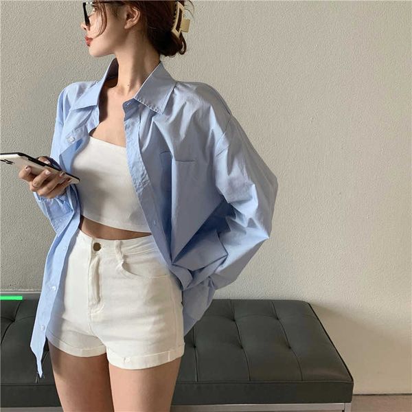 womengaga blue shirt #039;s spring summer long sleeve loose casual korean blouse fashion korea asian girl female vo7r 210603, White
womengaga blue shirt #039;s spring summer long sleeve loose casual korean blouse fashion korea asian girl female vo7r 210603, White