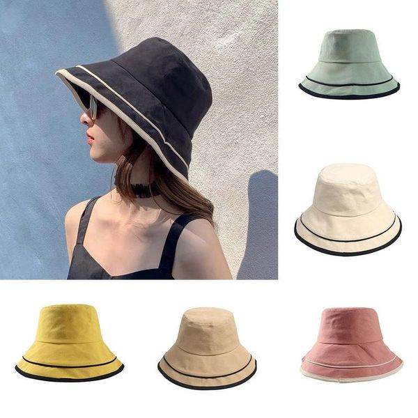 wide brim hats multiple color women's summer bucket hat fishing cap stripped sun shade panama for women chapeau femme gorras para mujer, Blue;gray
wide brim hats multiple color women's summer bucket hat fishing cap stripped sun shade panama for women chapeau femme gorras para mujer, Blue;gray