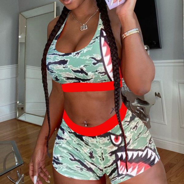 2021 of the two-piece summer tight skirt hedging tank bodysuit suit ladies shorts, White;black
2021 of the two-piece summer tight skirt hedging tank bodysuit suit ladies shorts, White;black