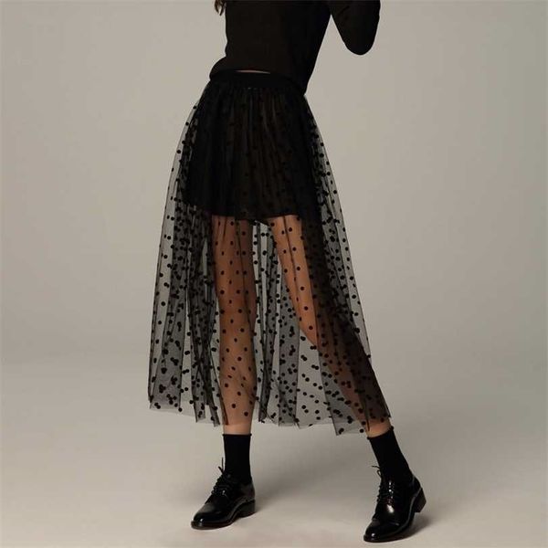 fall winter overskirt gothic black polka dot long see through mesh tulle skirt vintage streetwear elastic waist pleated skirts 211124
fall winter overskirt gothic black polka dot long see through mesh tulle skirt vintage streetwear elastic waist pleated skirts 211124