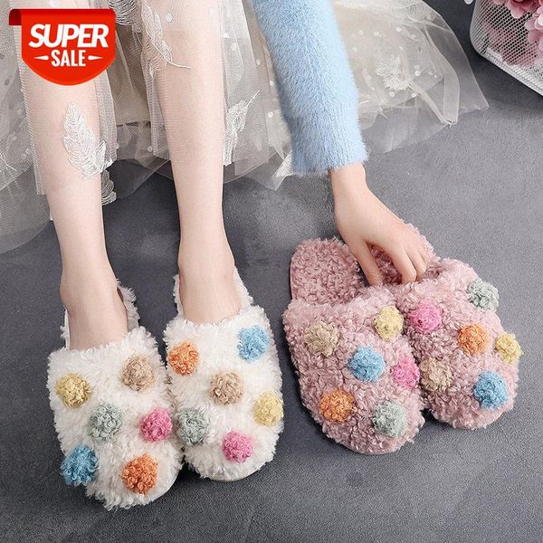 korean version of color wool ball, foreign air volume, curl cotton slippers, women wear non-slip flat-bottomed thick warm shoes outsid #mn5n, Black
korean version of color wool ball, foreign air volume, curl cotton slippers, women wear non-slip flat-bottomed thick warm shoes outsid #mn5n, Black