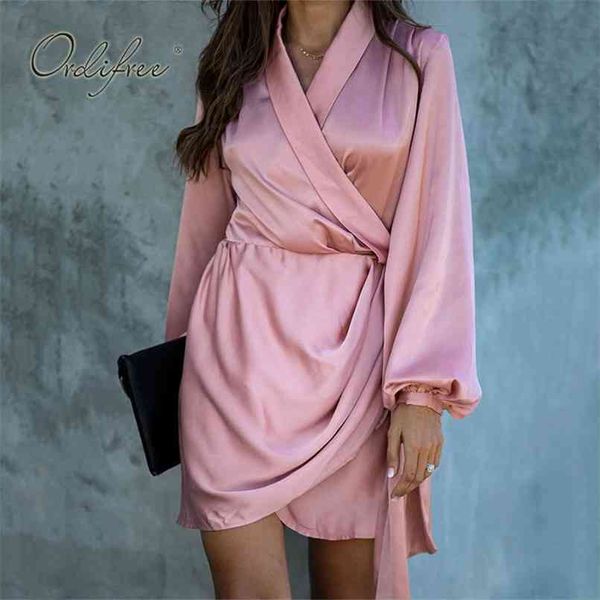 summer women satin party dress long sleeve elegant lady vintage silk belted mini 210513, Black;gray
summer women satin party dress long sleeve elegant lady vintage silk belted mini 210513, Black;gray
