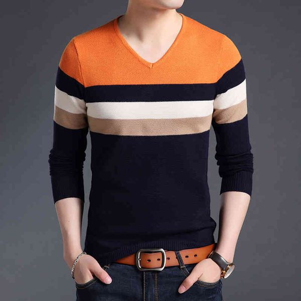 2021 new fashion brand sweaters men pullover warm slim fit jumpers knit v neck striped autumn korean style casual mens cloth, Black
2021 new fashion brand sweaters men pullover warm slim fit jumpers knit v neck striped autumn korean style casual mens cloth, Black