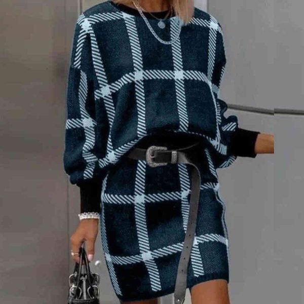 two piece dress retro printed plaid mini ladies autumn casual long sleeve party es elegant women fashion o neck loose pullover s9um, White
two piece dress retro printed plaid mini ladies autumn casual long sleeve party es elegant women fashion o neck loose pullover s9um, White