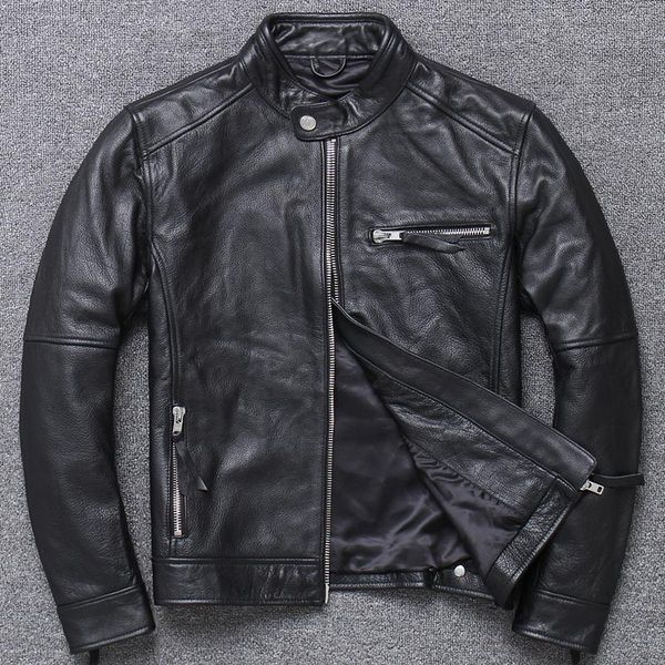 men's leather & faux ,2021 quality genuine jacket.mens fashion spring 100% cowhide outwear.gift.sales motor coat., Black
men's leather & faux ,2021 quality genuine jacket.mens fashion spring 100% cowhide outwear.gift.sales motor coat., Black