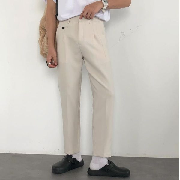 / men's wear korean casual suit pants 2021 tide fashion loose straight ankle-length for male vintage 9y2649, Black
/ men's wear korean casual suit pants 2021 tide fashion loose straight ankle-length for male vintage 9y2649, Black