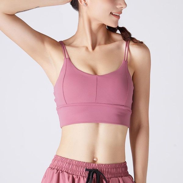 back sports underwear women running shockproof anti sagging vest type thin shoulder strap yoga gathered bra gym clothing, White;black
back sports underwear women running shockproof anti sagging vest type thin shoulder strap yoga gathered bra gym clothing, White;black