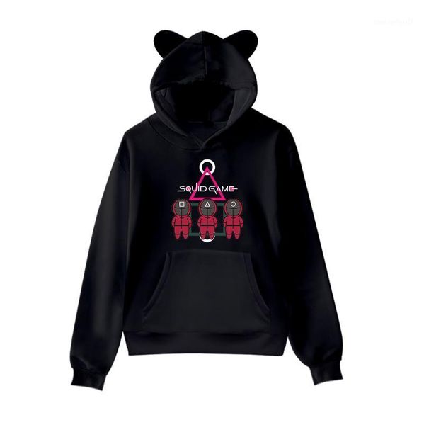 men's hoodies & sweatshirts print tv series squid game boy/girls cat ears fashion cosplay costume 456 067 clothes children1, Black
men's hoodies & sweatshirts print tv series squid game boy/girls cat ears fashion cosplay costume 456 067 clothes children1, Black