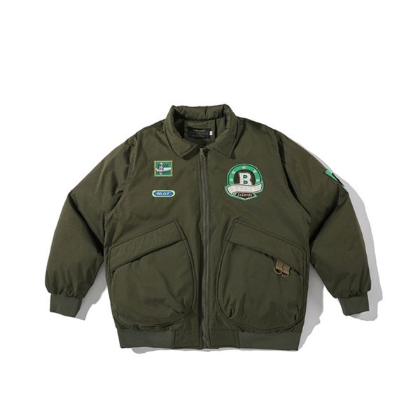 by no means vulgar. 2021 winter new men's american embroidery thickened gaojie tide brand cotton padded clothes men's warm basebal, Black
by no means vulgar. 2021 winter new men's american embroidery thickened gaojie tide brand cotton padded clothes men's warm basebal, Black