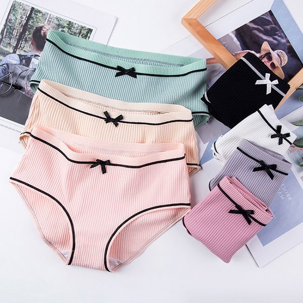 new four seasons thread pure cotton princess underwear women's middle waist bow fashion comfortable and breathable solid color briefs, Black;pink
new four seasons thread pure cotton princess underwear women's middle waist bow fashion comfortable and breathable solid color briefs, Black;pink