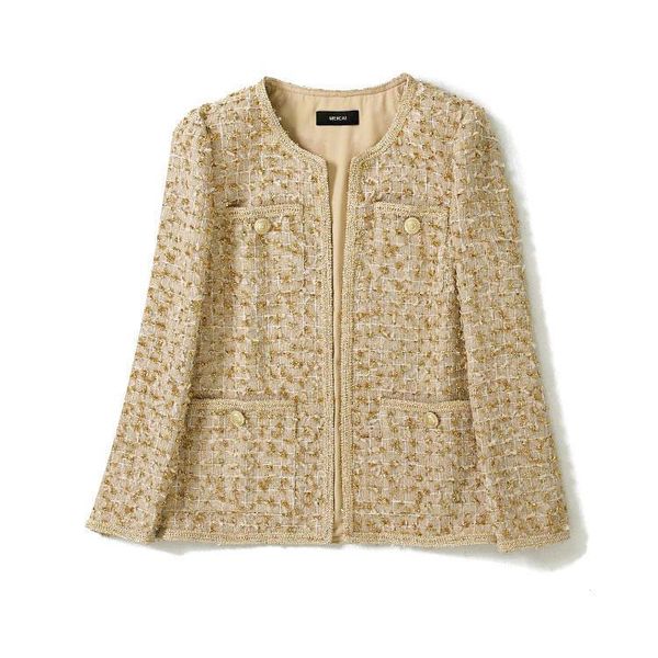 women's jackets level high set import weaving all hand small sweet wind long sleeved fine coat female temperament, Black;brown
women's jackets level high set import weaving all hand small sweet wind long sleeved fine coat female temperament, Black;brown