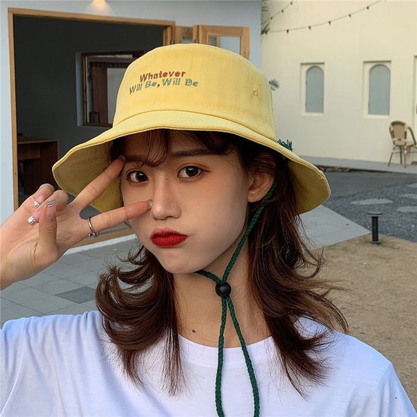fisherman's female letter flower cover face sweet and lovely embroidery student sunshade sun net red basin hat