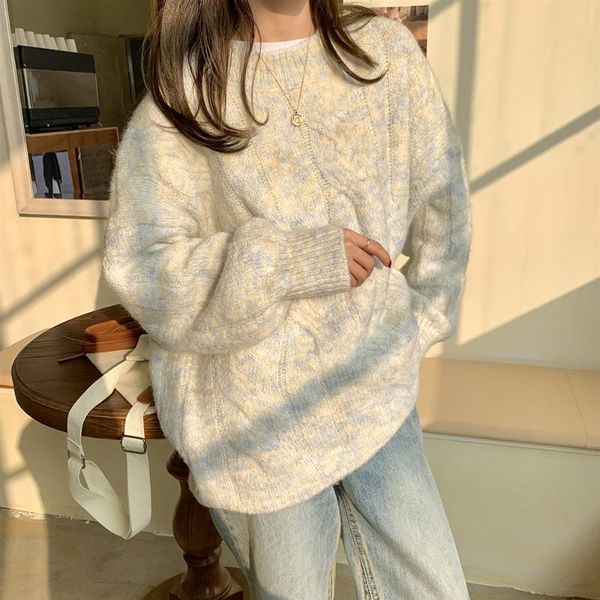 women's sweaters saleqi winter for women beige o-neck pullovers plus size thick knitted long sleeve clothes korean 2021 loose top, White;black
women's sweaters saleqi winter for women beige o-neck pullovers plus size thick knitted long sleeve clothes korean 2021 loose top, White;black