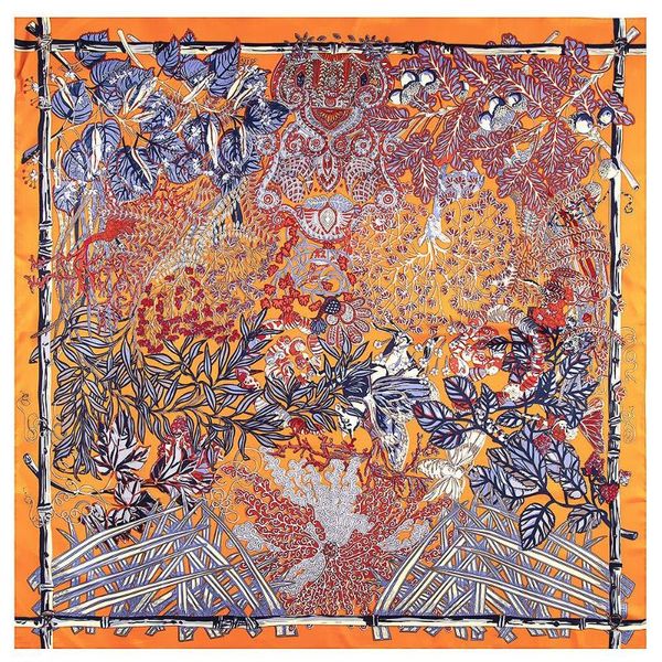scarves scarf 130cm forest animal garden print twill 100% silk women shawl square kerchief for ladies echarpe, Blue;gray
scarves scarf 130cm forest animal garden print twill 100% silk women shawl square kerchief for ladies echarpe, Blue;gray