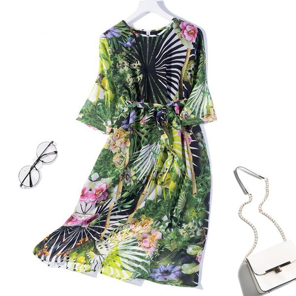 dress women's 100% pure silk half sleeve two layers floral printed long dress l jn049-1, Black;gray
dress women's 100% pure silk half sleeve two layers floral printed long dress l jn049-1, Black;gray