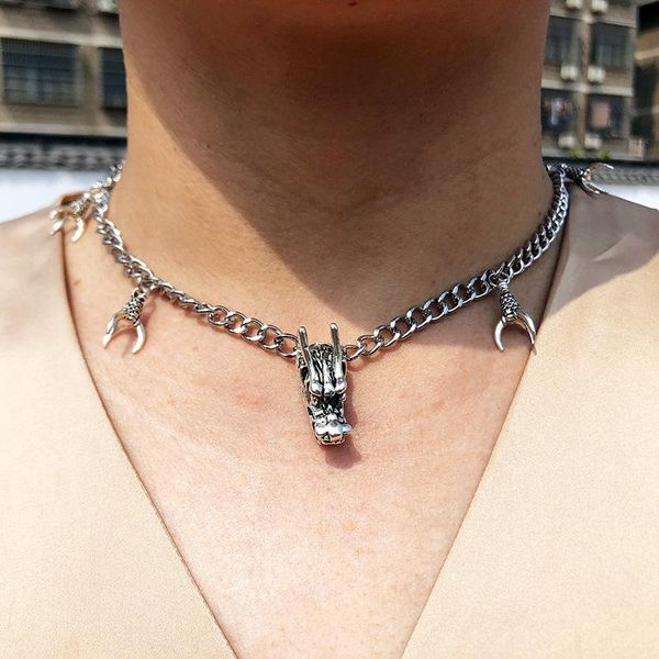 pendant necklaces gothic evil dragon silver color necklace for women vintage witchcraft choker statement trendy jewelry 2021
pendant necklaces gothic evil dragon silver color necklace for women vintage witchcraft choker statement trendy jewelry 2021