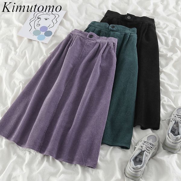 kimutomo vintage corduroy skirts spring fashion ladies high waist solid black all-matching a-line skirt casual 210521
kimutomo vintage corduroy skirts spring fashion ladies high waist solid black all-matching a-line skirt casual 210521