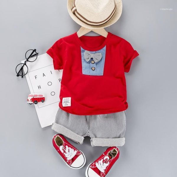 summer children's clothing kids t-shirt boy round neck short sleeve shirt + striped pants 2 pieces sets1, White
summer children's clothing kids t-shirt boy round neck short sleeve shirt + striped pants 2 pieces sets1, White