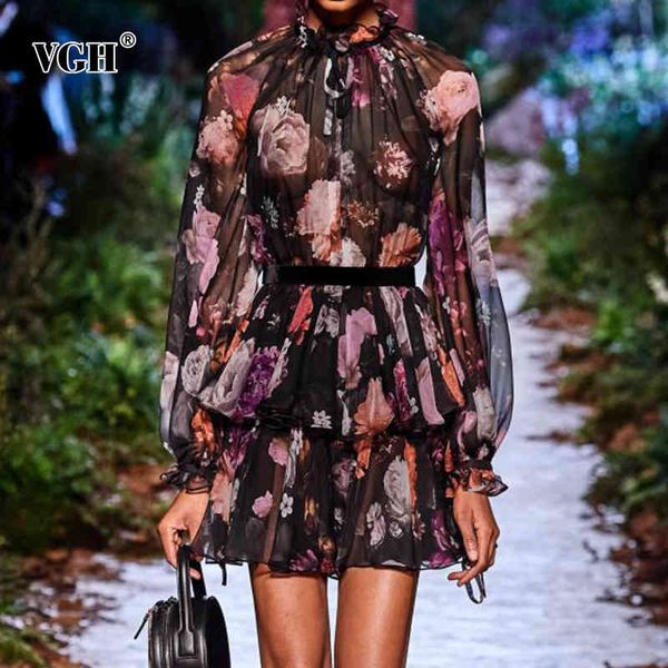 vgh chiffon print dress for women stand collar lantern sleeve high waist hit color vintage dresses female fashion new clothing 210421, Black;gray
vgh chiffon print dress for women stand collar lantern sleeve high waist hit color vintage dresses female fashion new clothing 210421, Black;gray