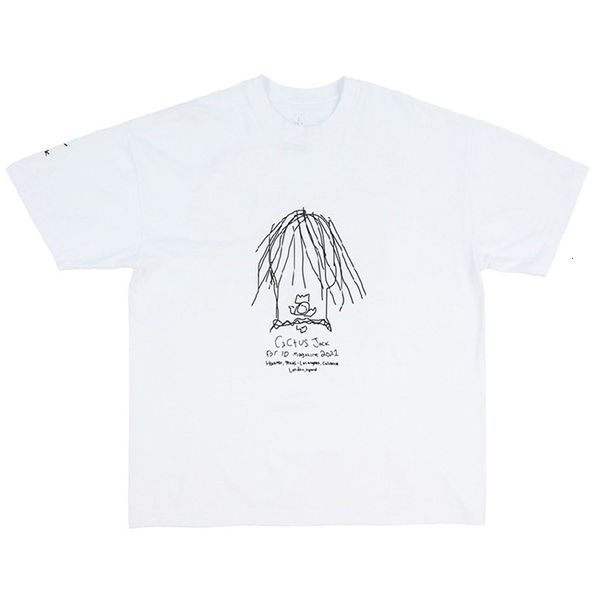 men's t-shirts sketch print cactus jack travis scott male shirt woman jackboys t oversized arrival 2021, White;black
men's t-shirts sketch print cactus jack travis scott male shirt woman jackboys t oversized arrival 2021, White;black