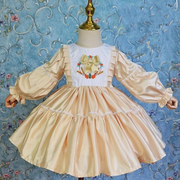 girl's dresses baby girl auutmn vintage embroidery spanish england lolita ball gwon dress kids birthday party princess layered, Red;yellow
girl's dresses baby girl auutmn vintage embroidery spanish england lolita ball gwon dress kids birthday party princess layered, Red;yellow