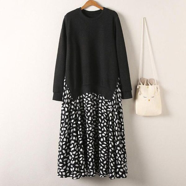 casual dresses women dress ladies knit long length fall winter body cover large size loose, Black;gray
casual dresses women dress ladies knit long length fall winter body cover large size loose, Black;gray