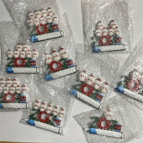 dhl 2021 christmas decoration quarantine ornaments family of 1-9 heads diy tree pendant accessories with rope resin fast shipping
dhl 2021 christmas decoration quarantine ornaments family of 1-9 heads diy tree pendant accessories with rope resin fast shipping